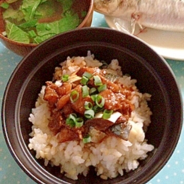 真いわし刺身丼♪　青魚料理